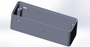 aluminum esp32 18650 battery 3D
