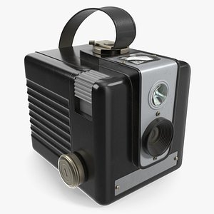 Retro Bakelite Photography Box Camera 3D