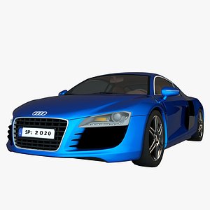 3D audi r8 car