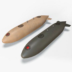 Aircraft External Fuel Tank 120L 3D