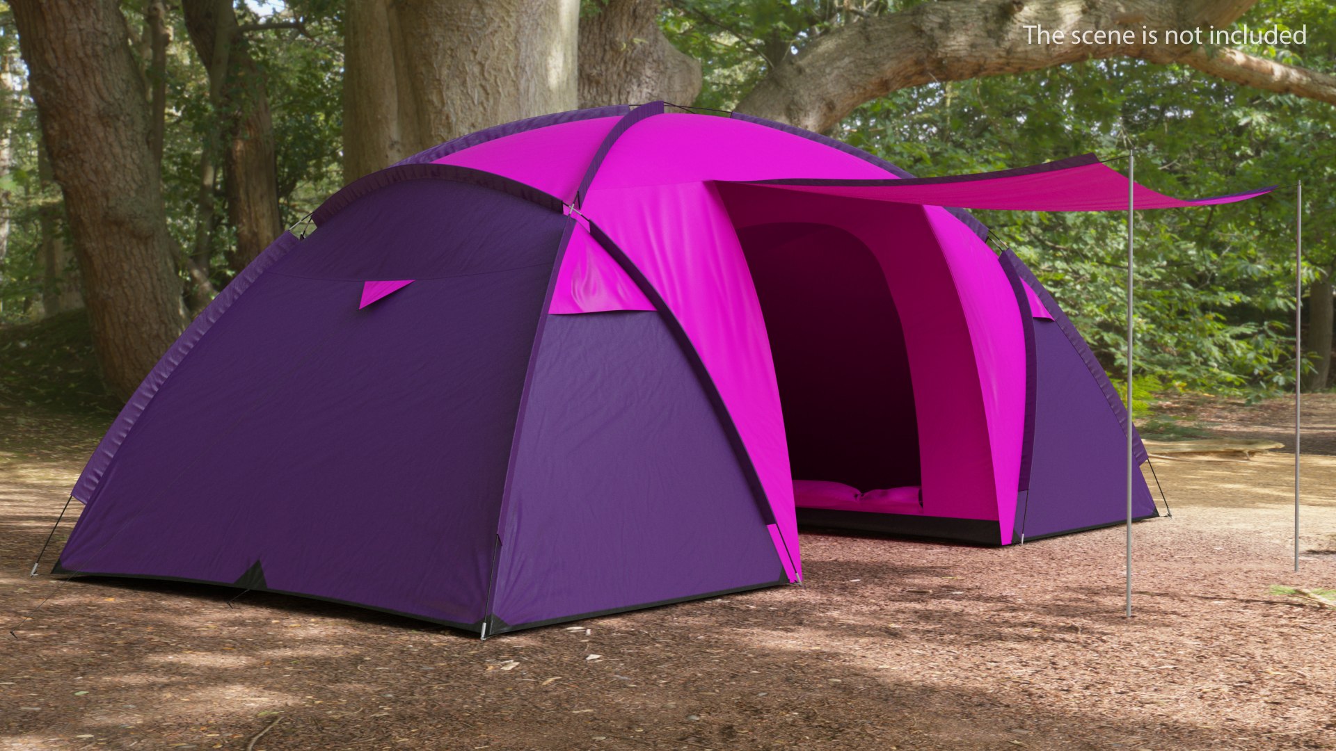 Outdoor Trekking Tent 3D model preview