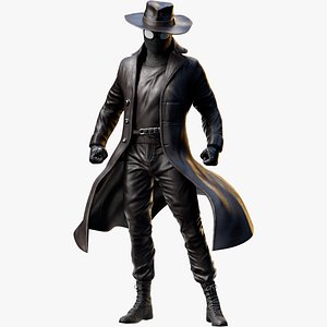 SpiderNoir Prime Video Series  Fully Rigged 3D Character Model 3D