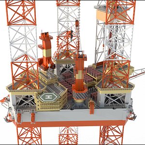 3D Jack Up Drilling rig