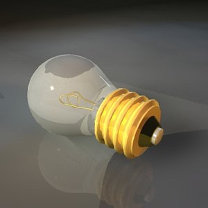 3ds max incdescent light bulb