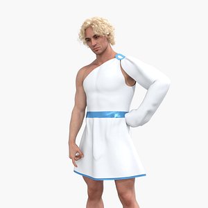 Toga - Roman Dress Clothing Low-poly 3D model 3D model
