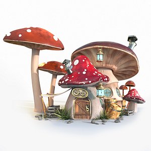 3D model Mushroom house
