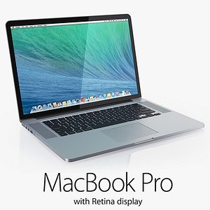 macbook pro retina display 3d model