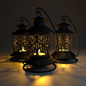 free obj model chinese lanterns