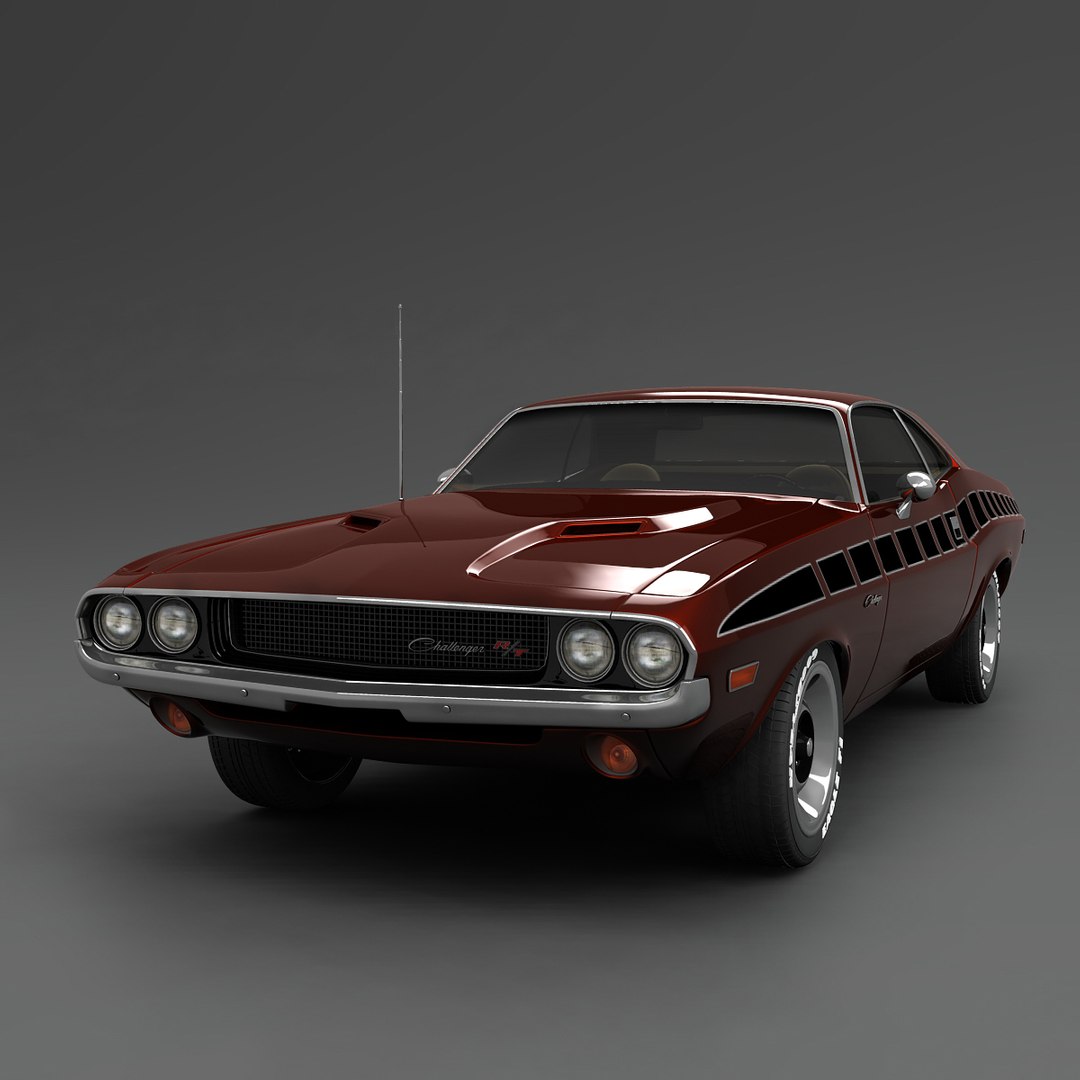 3d model of dodge challenger rt