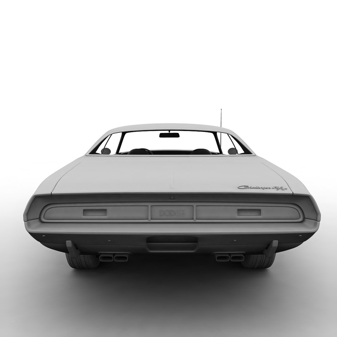 3d model of dodge challenger rt