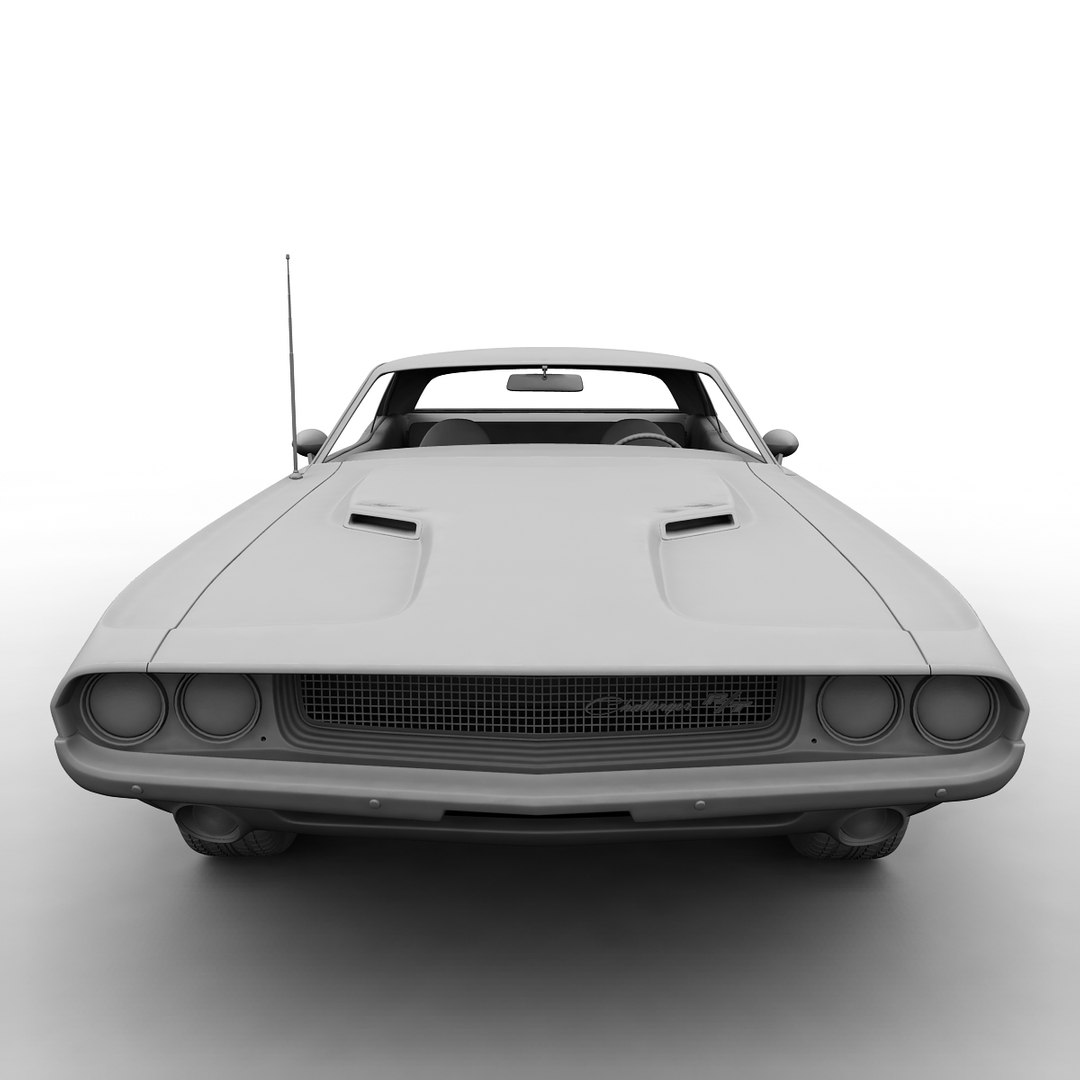 3d model of dodge challenger rt