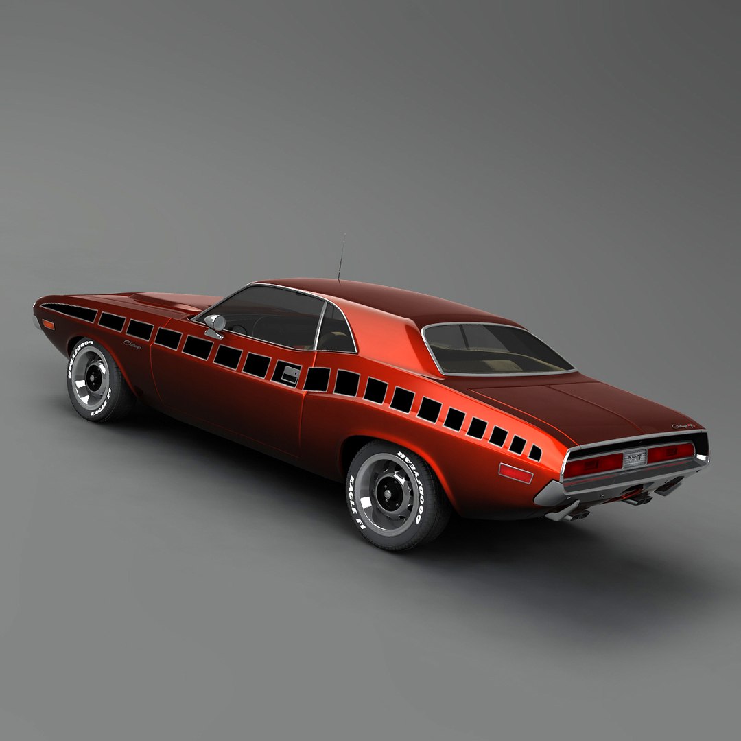 3d model of dodge challenger rt