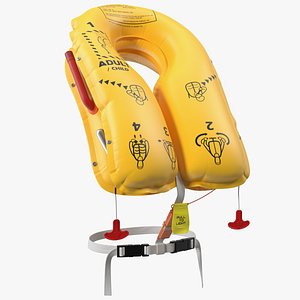 Inflated Airline Life Vest