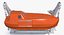 Red Lifeboat on Crane