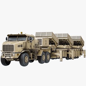 Roketsan Jobaria TR-122 With Oshkosh M1070 HET Vehicle PBR