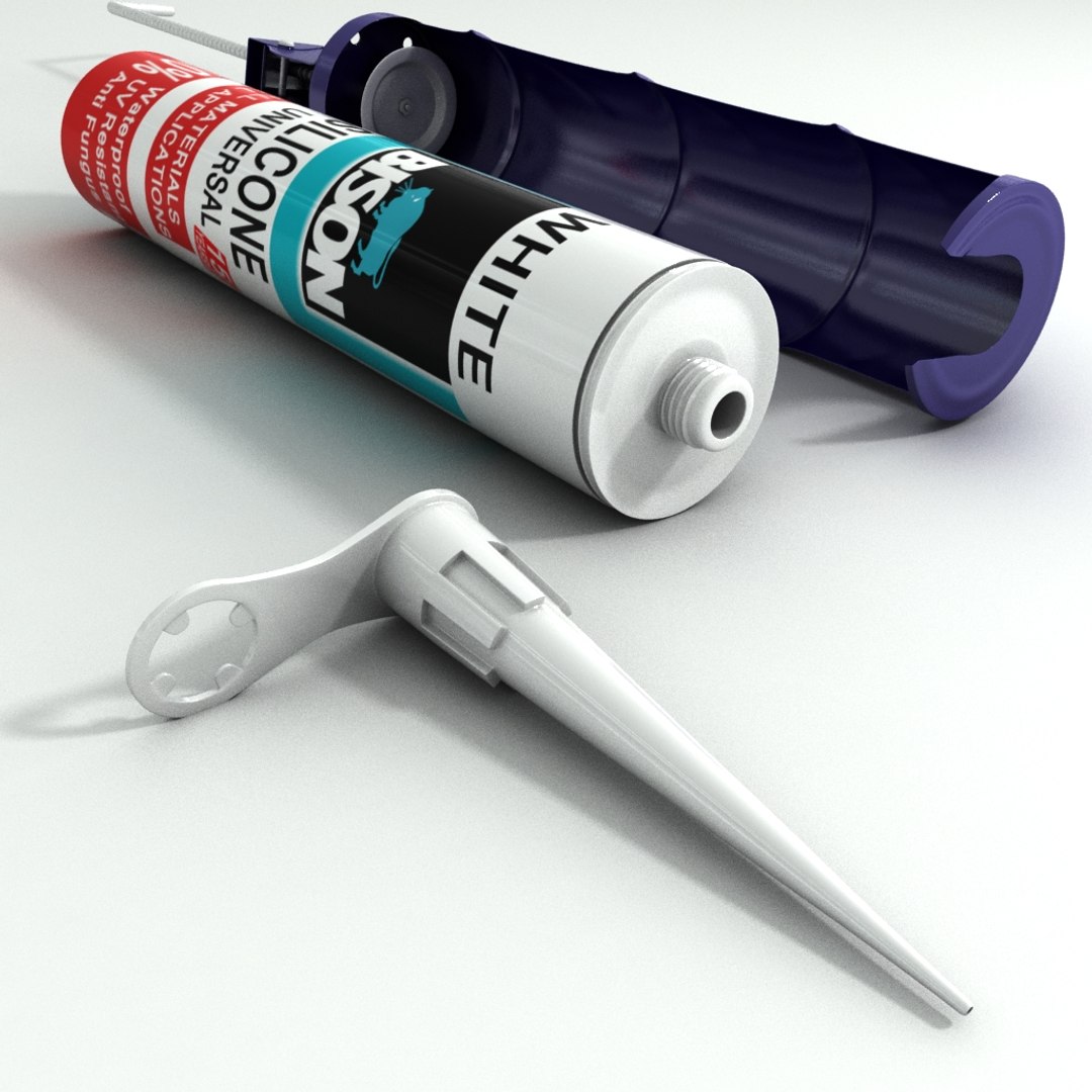 3d Silicone Tube Gun Model