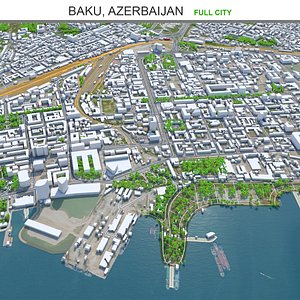 3D city area building