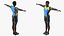 Istruttore di fitness afroamericano truccato