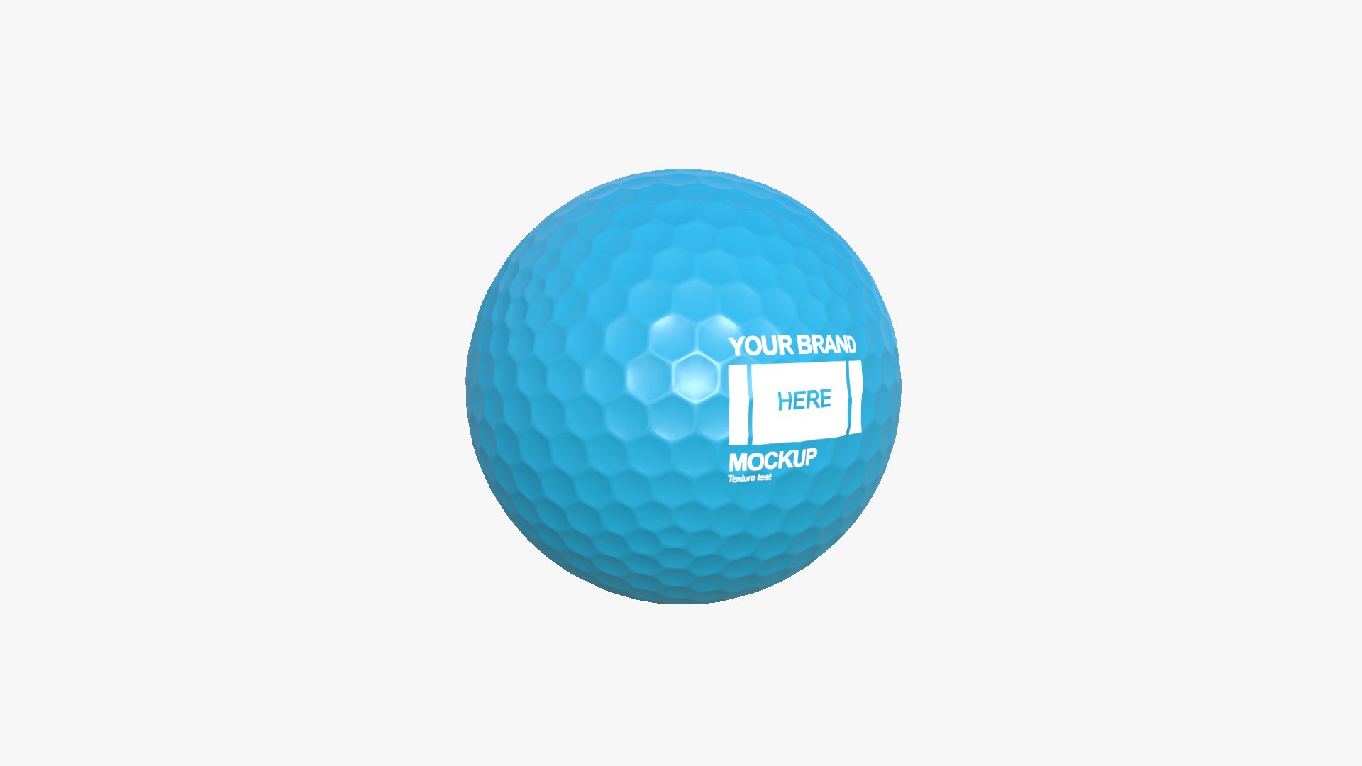 3D Golf Ball - Blank Mock Up Basic Template - TurboSquid 2112489