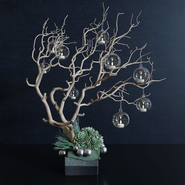 decor branch christmas toy 3D model