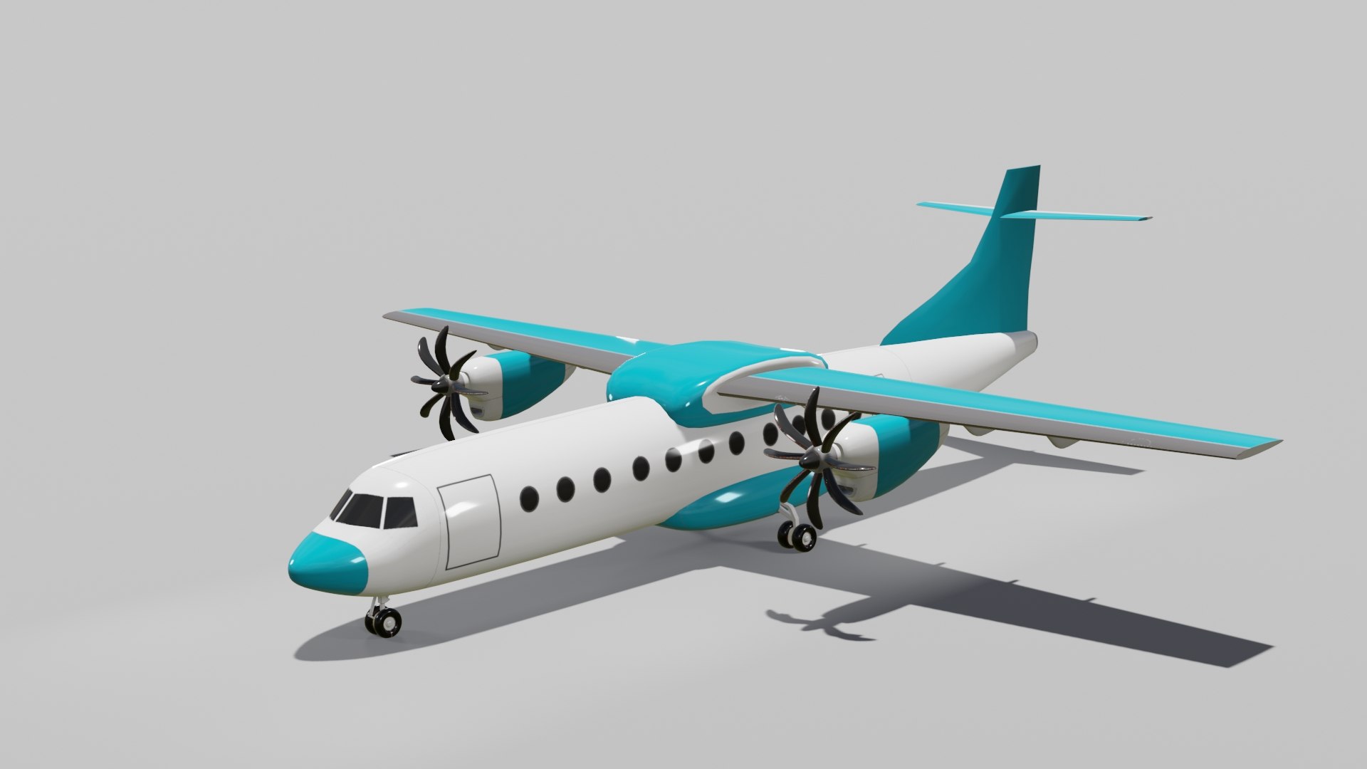 3D Turbo propeller aircraft 6 model TurboSquid 2033258