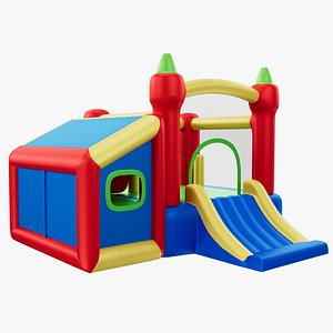 Inflatable Bounce House for Kids 3D model