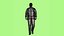 Rigged fat businessman walking