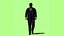 Rigged fat businessman walking