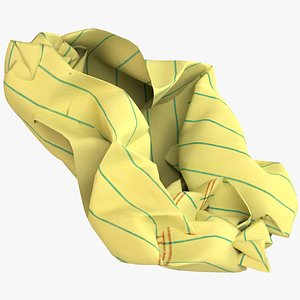 Crumpled Paper Ball, Yellow