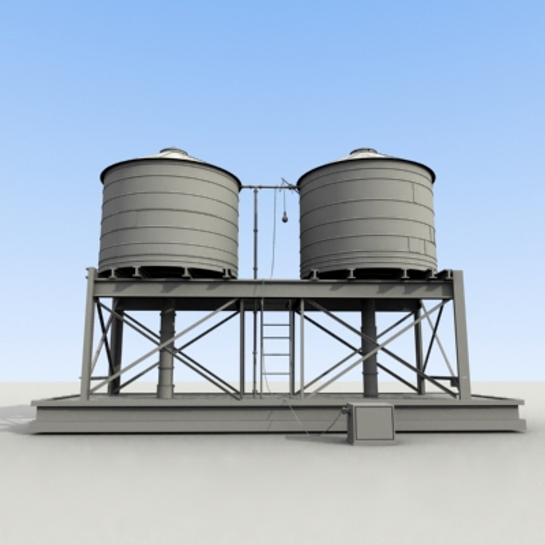 3d Definition Water Tank Model