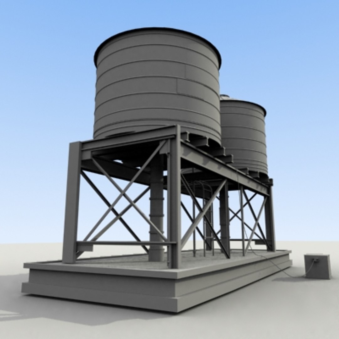 3d Definition Water Tank Model