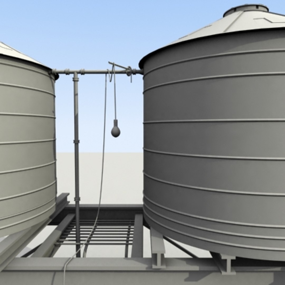 3d Definition Water Tank Model