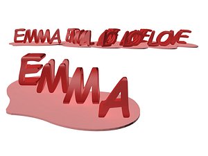 word emma 3D