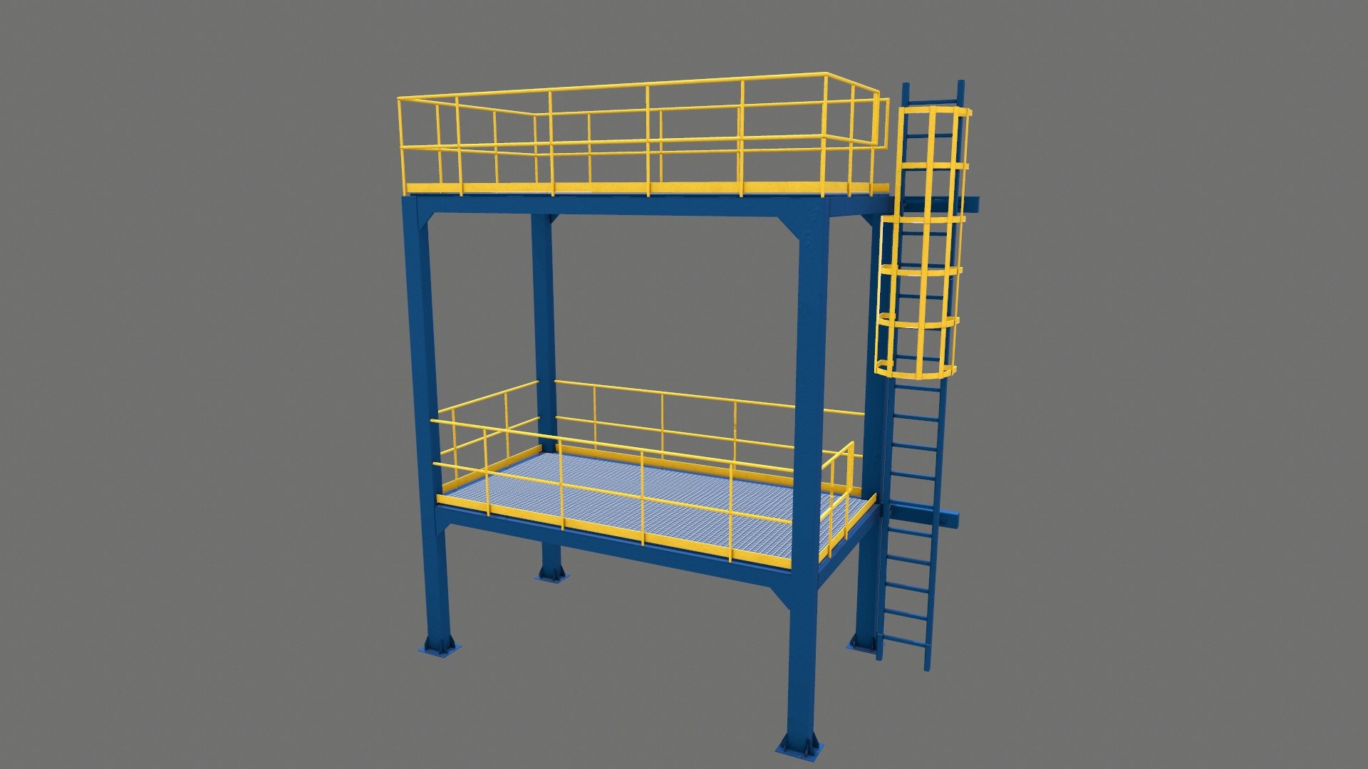 3D Platform Structure Model - TurboSquid 2316756