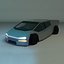 Low Poly Sci-Fi Car 02