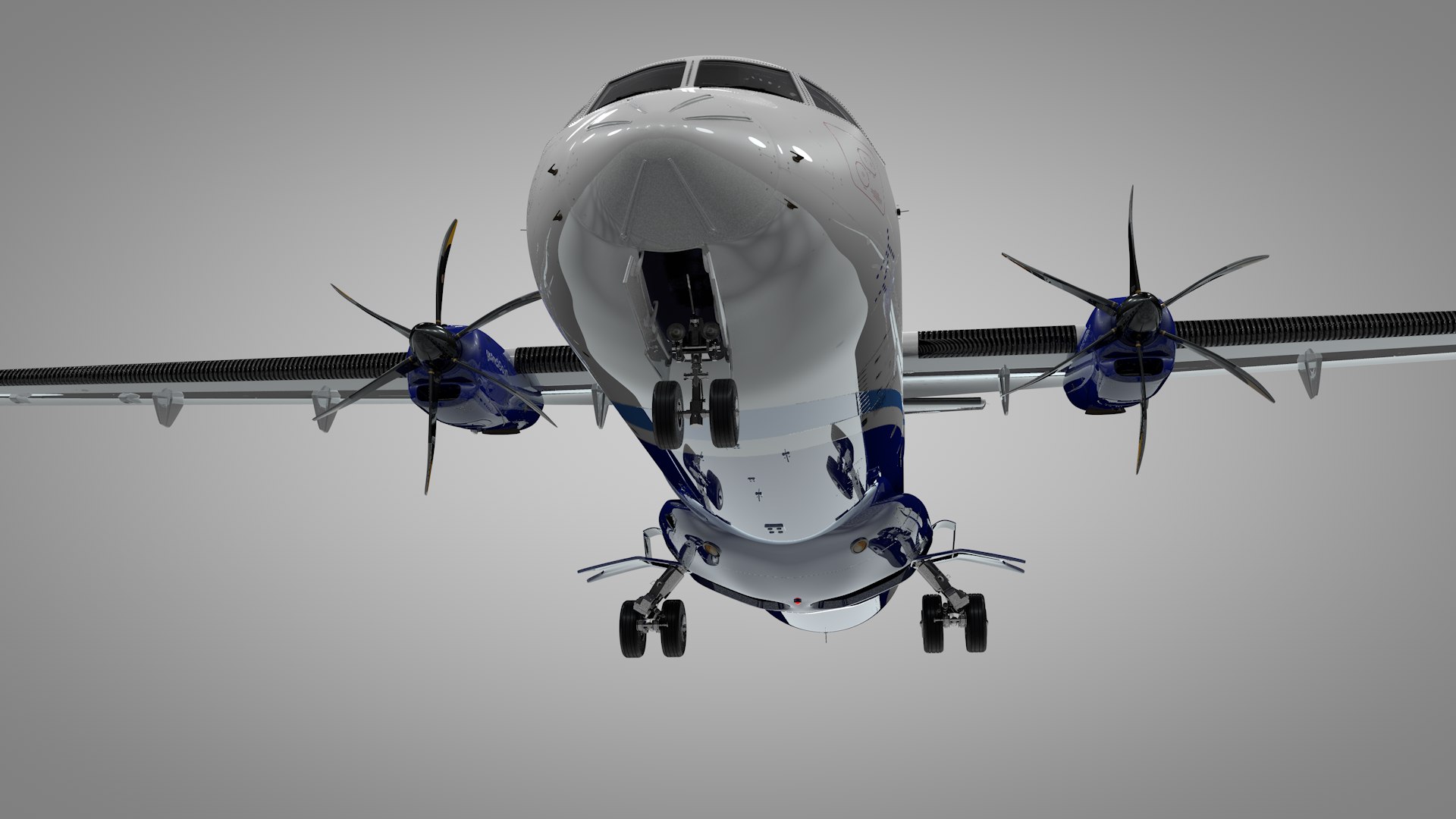 3D ATR 72 INDIGO Airlines L1870 - TurboSquid 1978600