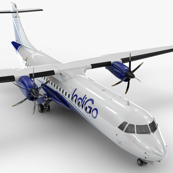 3D ATR 72 INDIGO Airlines L1870 - TurboSquid 1978600