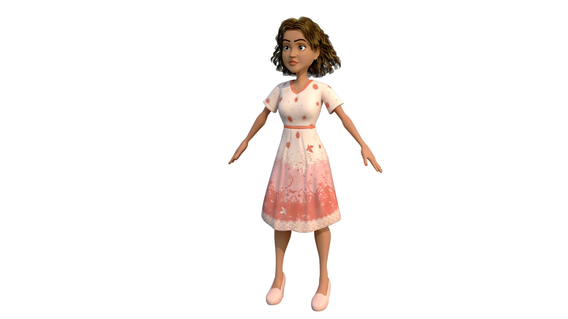 Girl 3D - TurboSquid 1366287