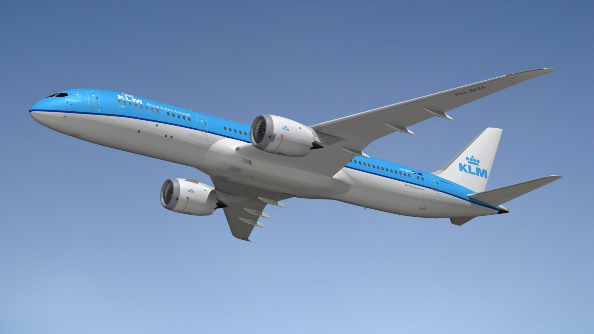 Boeing 787 KLM 3D Model - TurboSquid 1896139