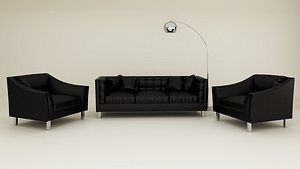 Burke Cigar And Reggio Armchairs Black