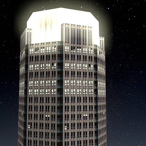 bear stearns building night 3d model