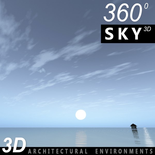 3d sky clouds model