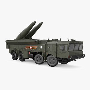 Tactical Missile System Iskander SS-26 Stone Rigged model