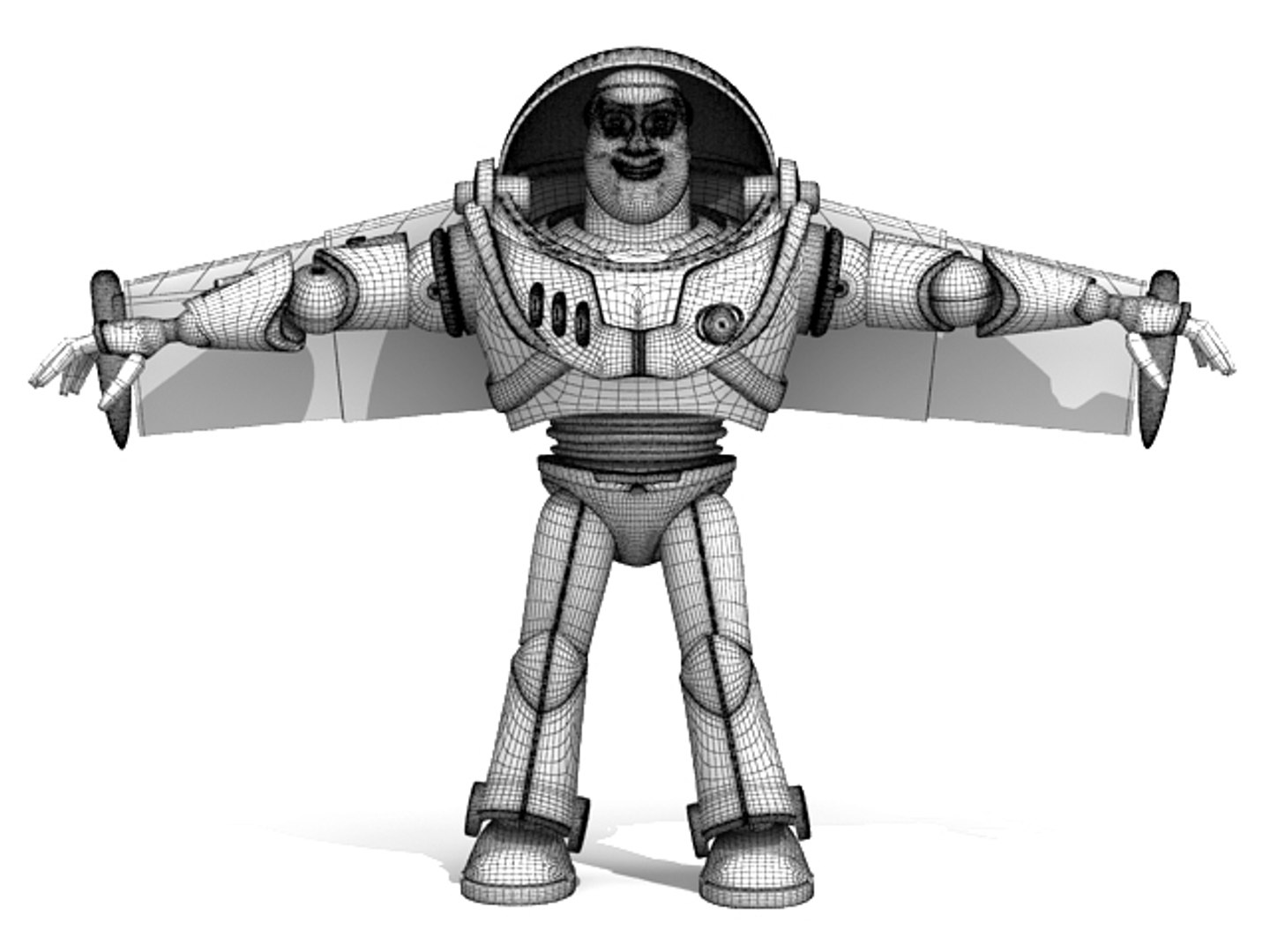 3ds max buzz lightyear woody rigged characters
