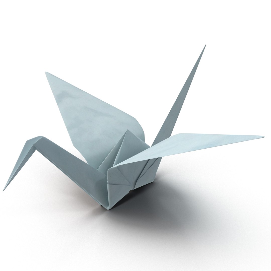 3d origami crane model https://p.turbosquid.com/ts-thumb/pi/ID339h/NorznQFR/origamicrane_8/jpg/1400750658/1920x1080/fit_q87/a7ca3bea97efe84671c4fb49d106ccbf3bcbcdbf/origamicrane_8.jpg