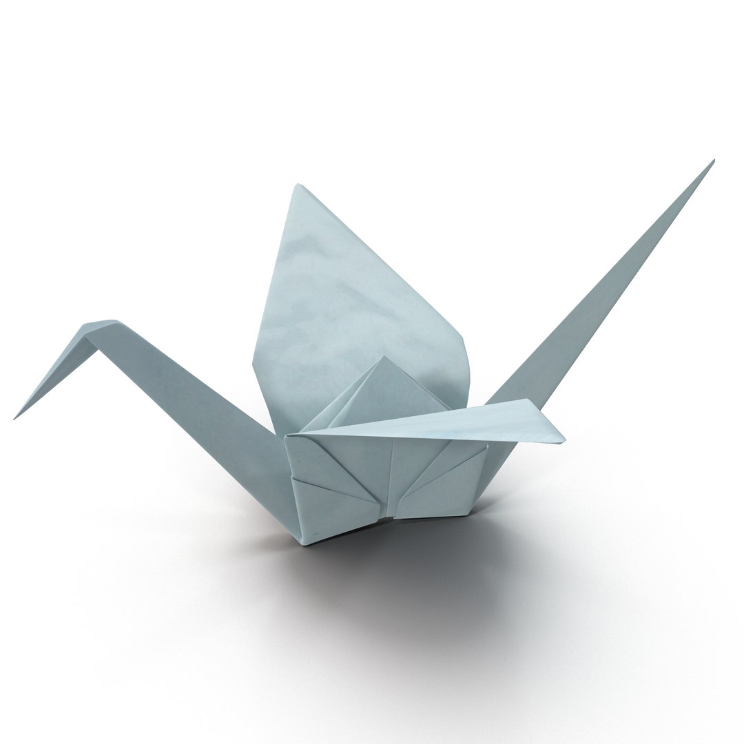 3d origami crane model https://p.turbosquid.com/ts-thumb/pi/ID339h/chLpKPtr/origamicrane_2/jpg/1400750608/1920x1080/fit_q87/93a8ef1809f7a37cfd21075be55738a926f68ca2/origamicrane_2.jpg