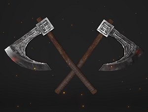 cult waraxe axe weapon 3D model