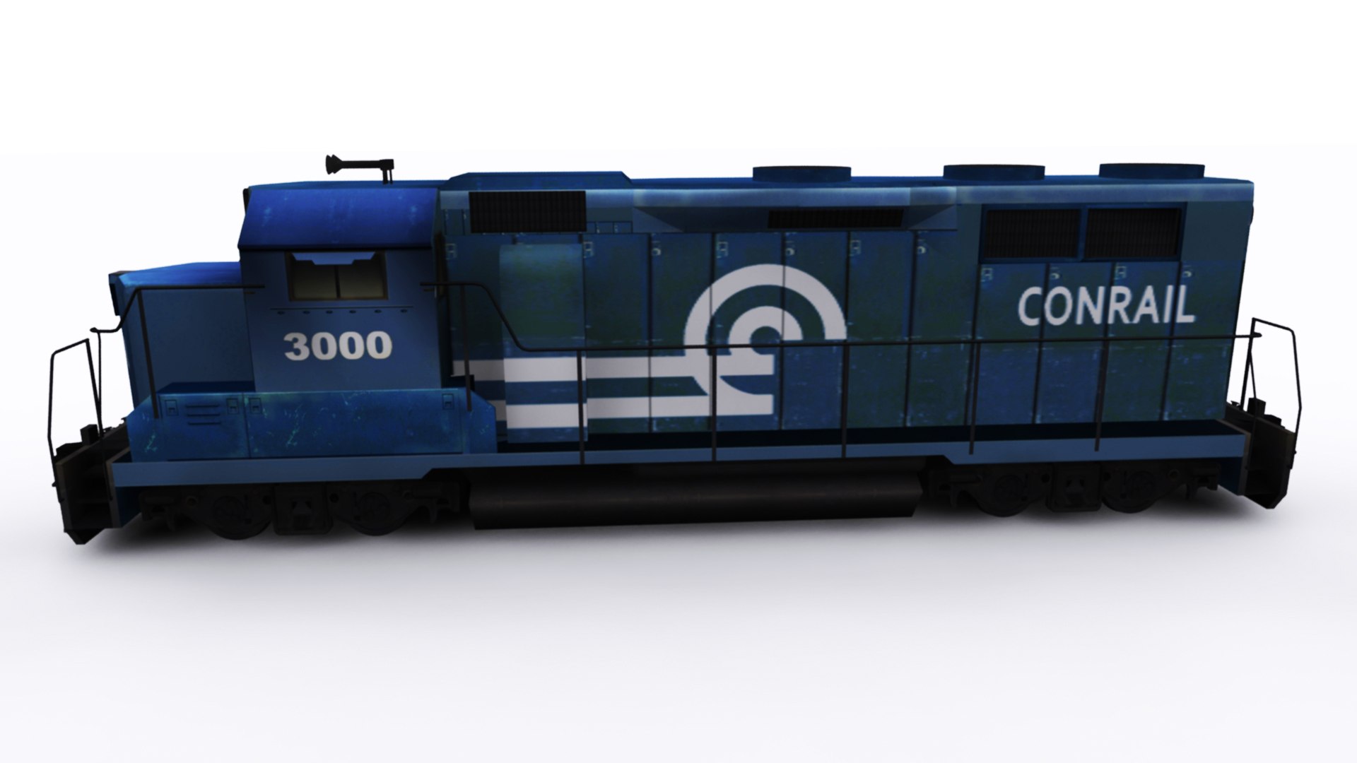 EMD GP40 With Cargo Carriages 3D Model - TurboSquid 2101837