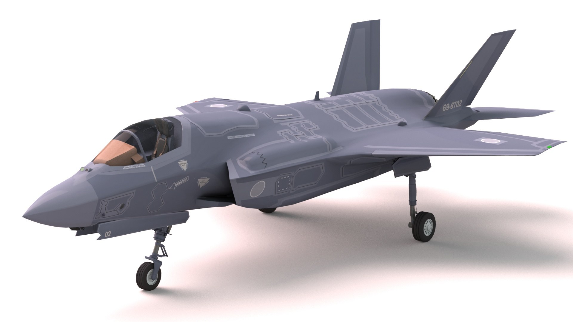 3D F-35B Japan Markings Model - TurboSquid 1967771