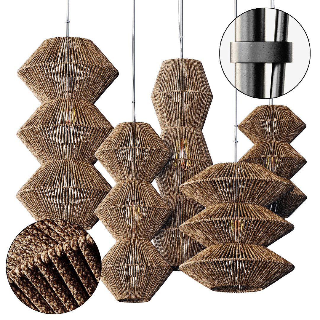 Lamp Rope ZigZag N3 3D - TurboSquid 1933067